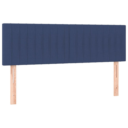 kontinentalseng med madras 140x200 cm stof blå