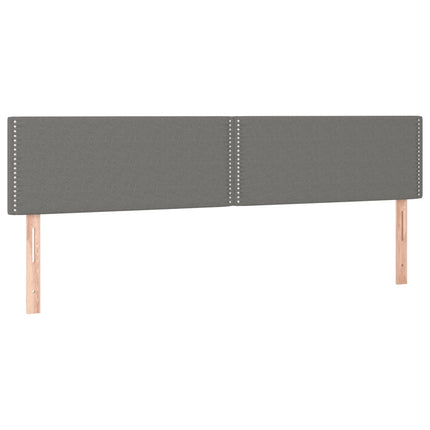 kontinentalseng med madras 200x200 cm stof mørkegrå