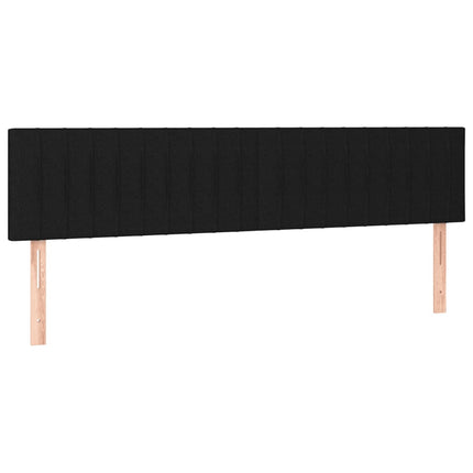 kontinentalseng med madras 160x200 cm stof sort