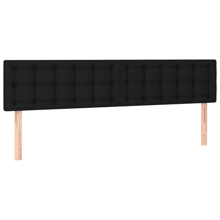 kontinentalseng med madras 180x200 cm stof sort