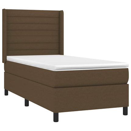 LED Box Spring Bed med hovedgærde Stof