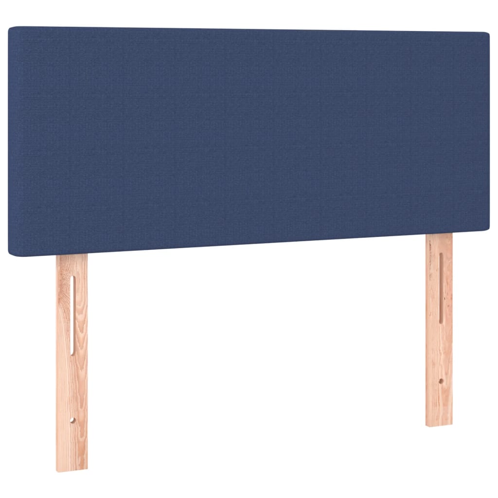 kontinentalseng med madras 90x190 cm stof blå