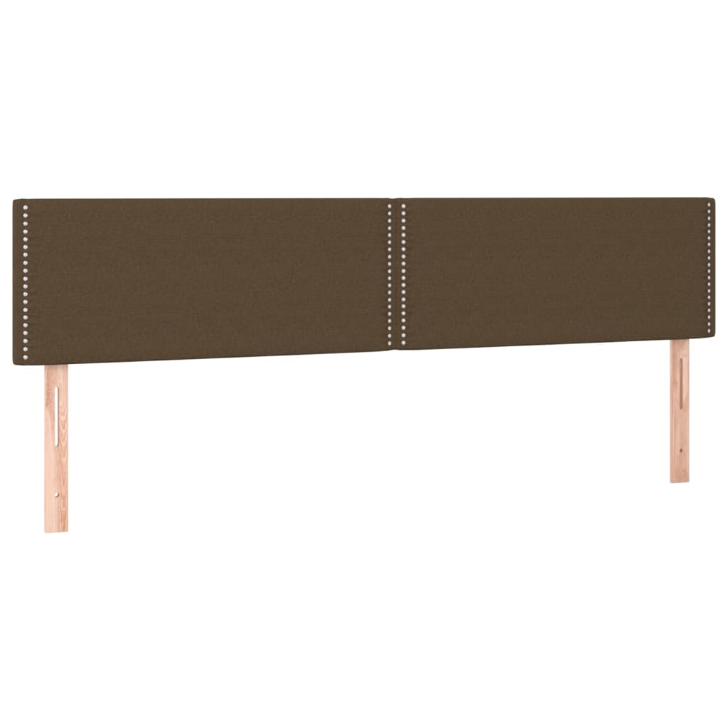 kontinentalseng med madras 200x200 cm stof gråbrun