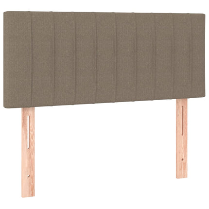 kontinentalseng med madras 90x200 cm stof gråbrun