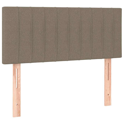 kontinentalseng med madras 90x200 cm stof gråbrun