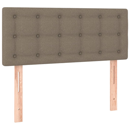 kontinentalseng med madras 80x200 cm stof gråbrun