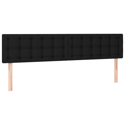 kontinentalseng med madras 200x200 cm stof sort