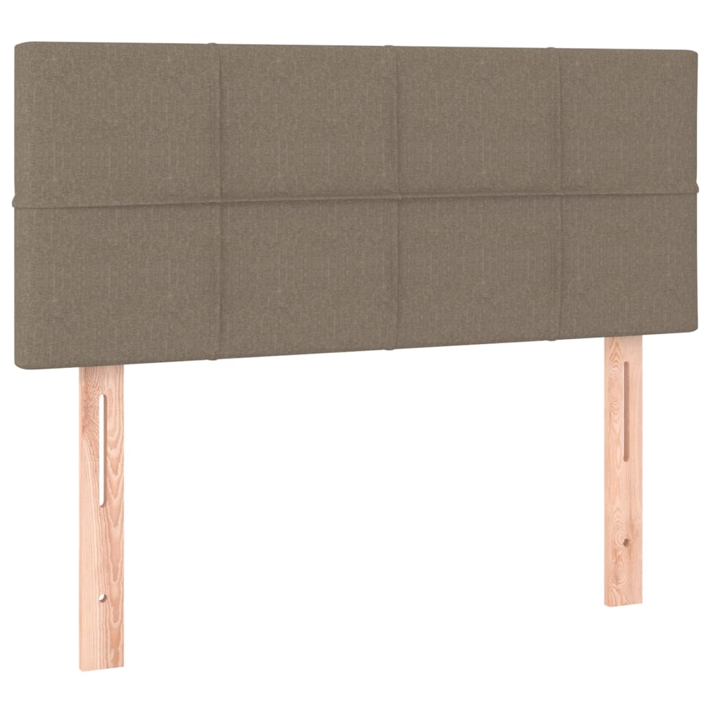 kontinentalseng med madras 80x200 cm stof gråbrun