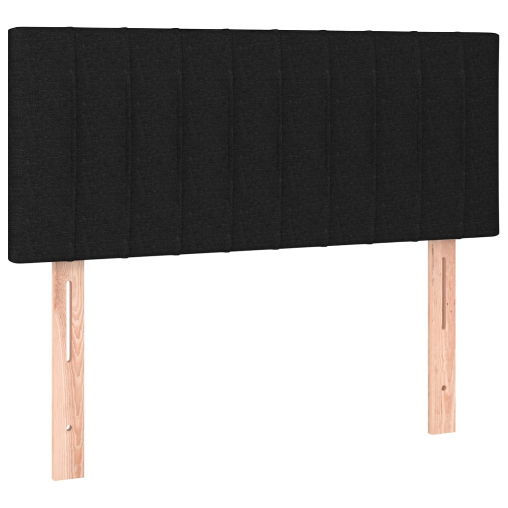 kontinentalseng med madras 80x200 cm stof sort