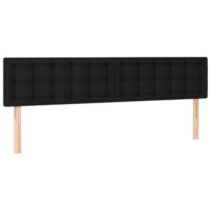 kontinentalseng med madras 160x200 cm stof sort