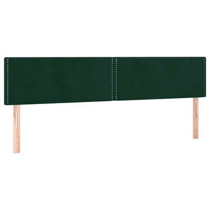kontinentalseng med madras 180x200 cm fløjl mørkegrøn
