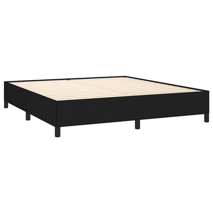 kontinentalseng med madras 160x200 cm stof sort