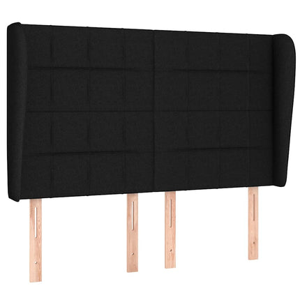 kontinentalseng med madras 140x190 cm stof sort