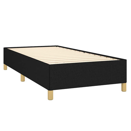 kontinentalseng med madras 80x200 cm stof sort