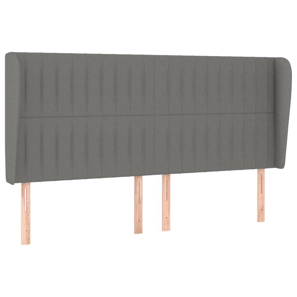 kontinentalseng med madras 200x200 cm stof mørkegrå