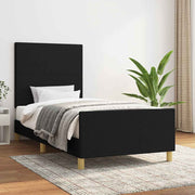 sengeramme uden madras 80x200 cm stof sort