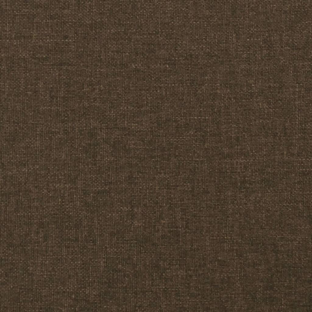 Sengeramme uden madras Mørkebrun 80x200 cm Stof