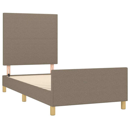 sengeramme uden madras 80x200 cm stof gråbrun