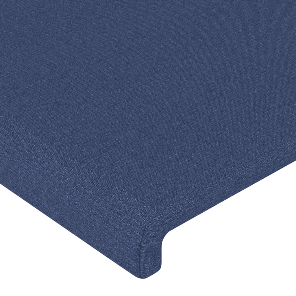 sengeramme uden madras 90x190 cm stof blå