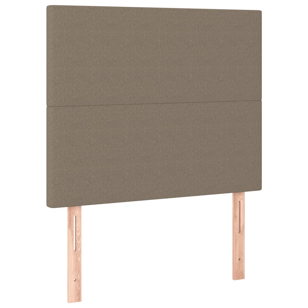 sengeramme uden madras 90x200 cm stof gråbrun
