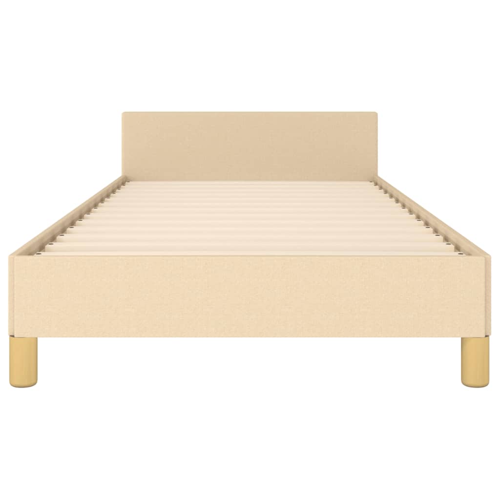 Sengeramme uden madras Creme 100x200 cm Stof