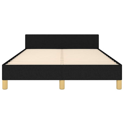 Sengeramme uden madras Sort 120x200 cm Stof