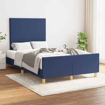 sengeramme uden madras 120x200 cm stof blå