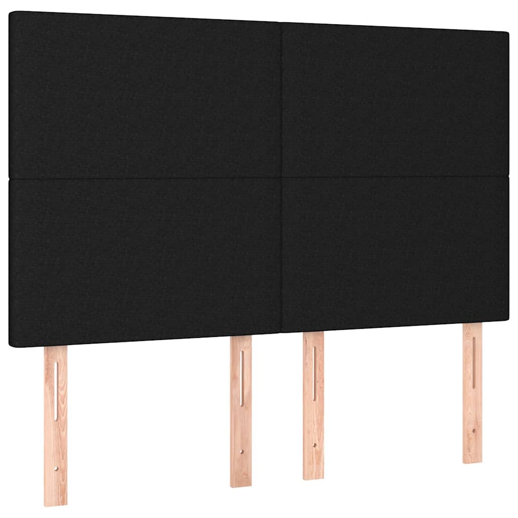 sengeramme uden madras 140x190 cm stof sort