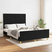 sengeramme uden madras 140x190 cm stof sort