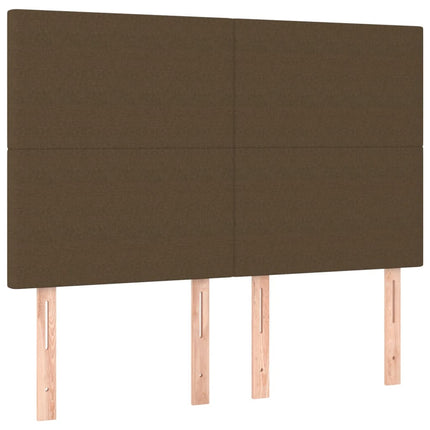 sengeramme uden madras 140x190 cm stof mørkebrun