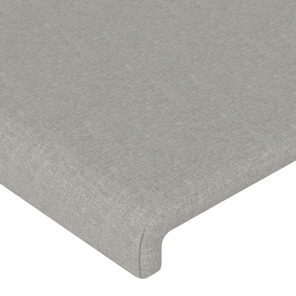 sengeramme uden madras 140x200 cm stof lysegrå