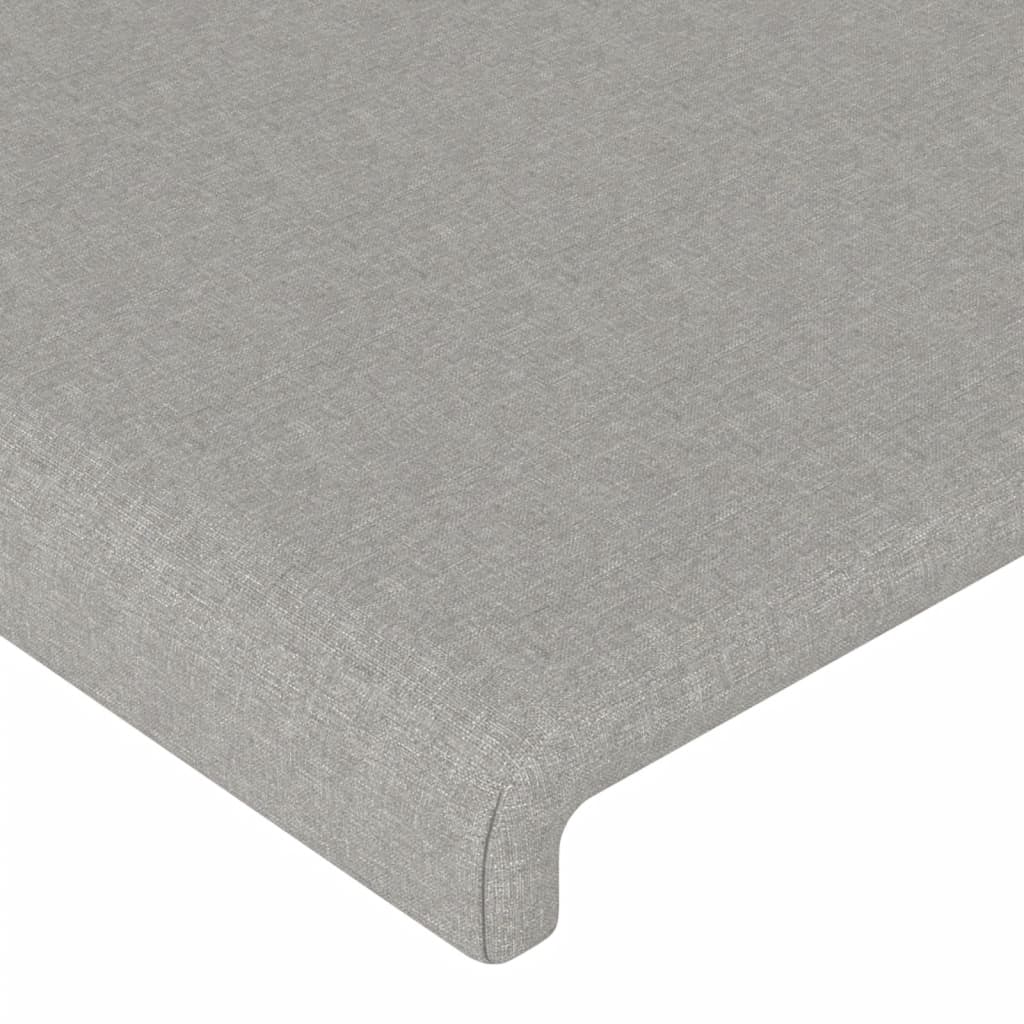 sengeramme uden madras 160x200 cm stof lysegrå