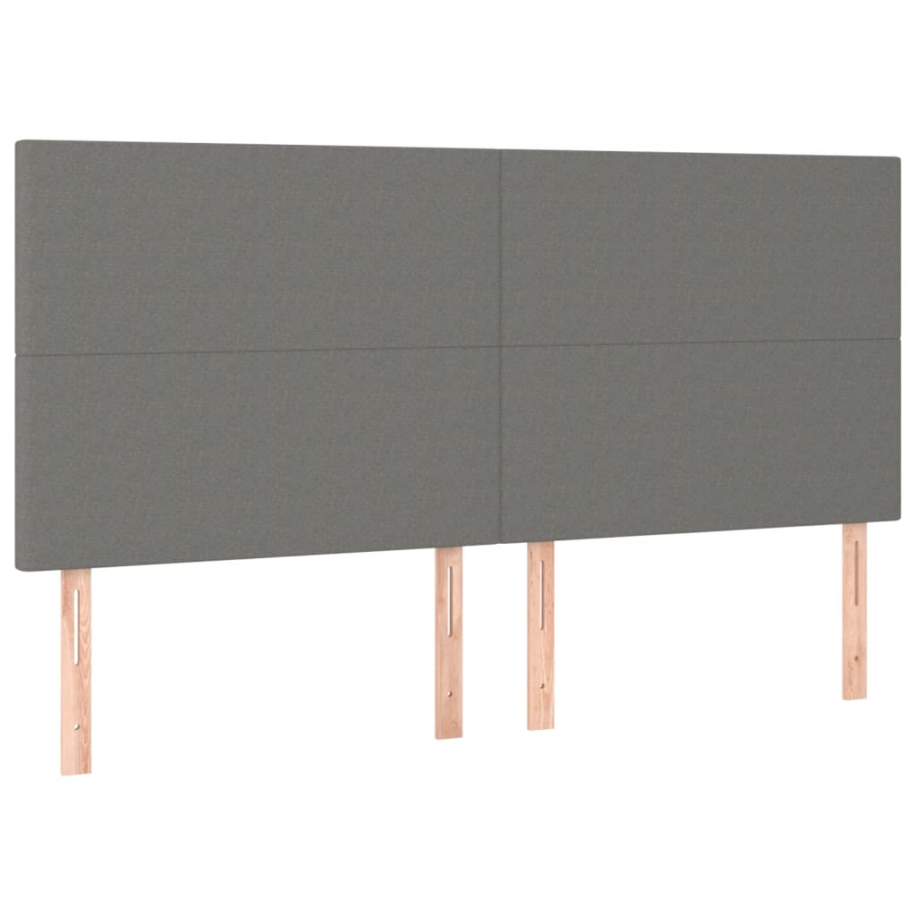sengeramme uden madras 160x200 cm stof mørkegrå
