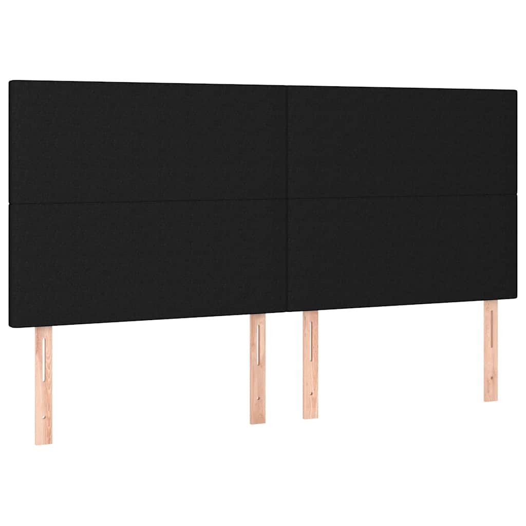 sengeramme uden madras 160x200 cm stof sort