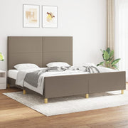 sengeramme uden madras 180x200 cm stof gråbrun