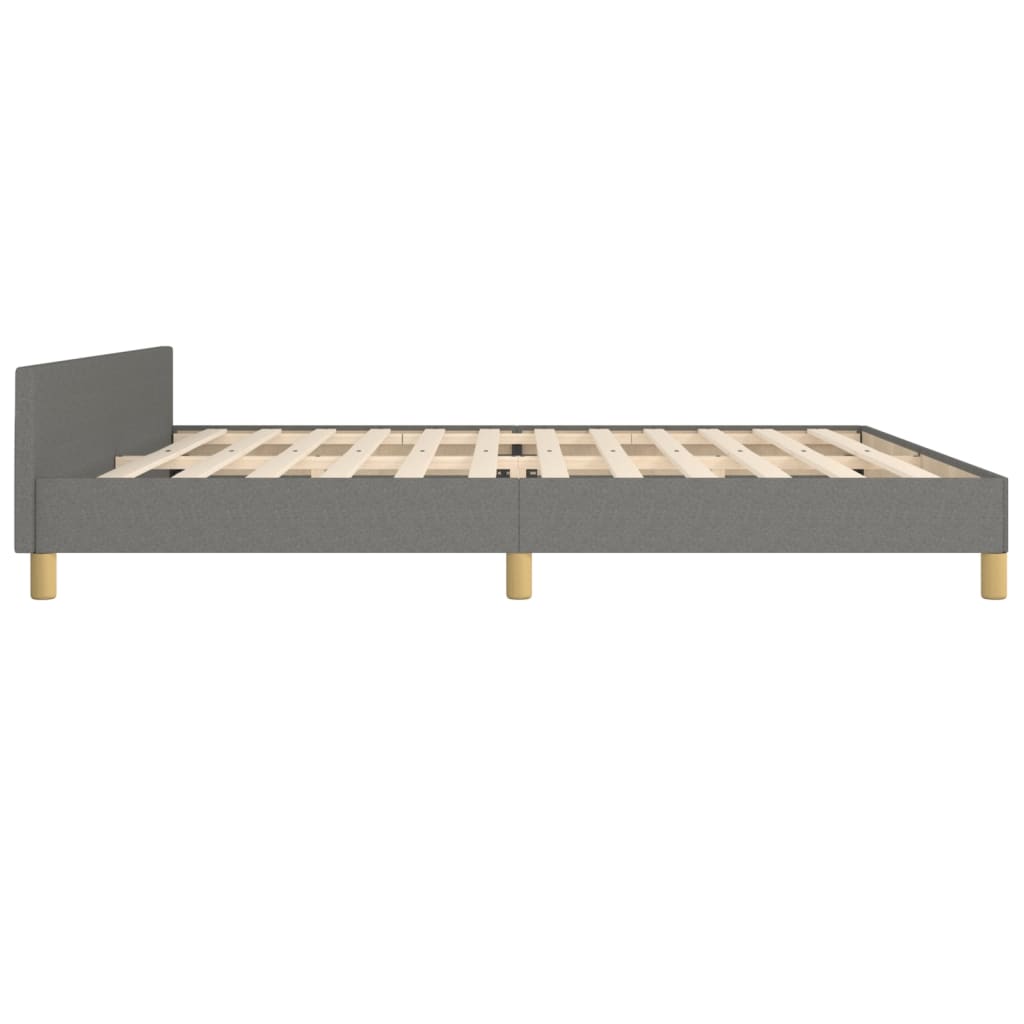 sengeramme uden madras 200x200 cm stof mørkegrå