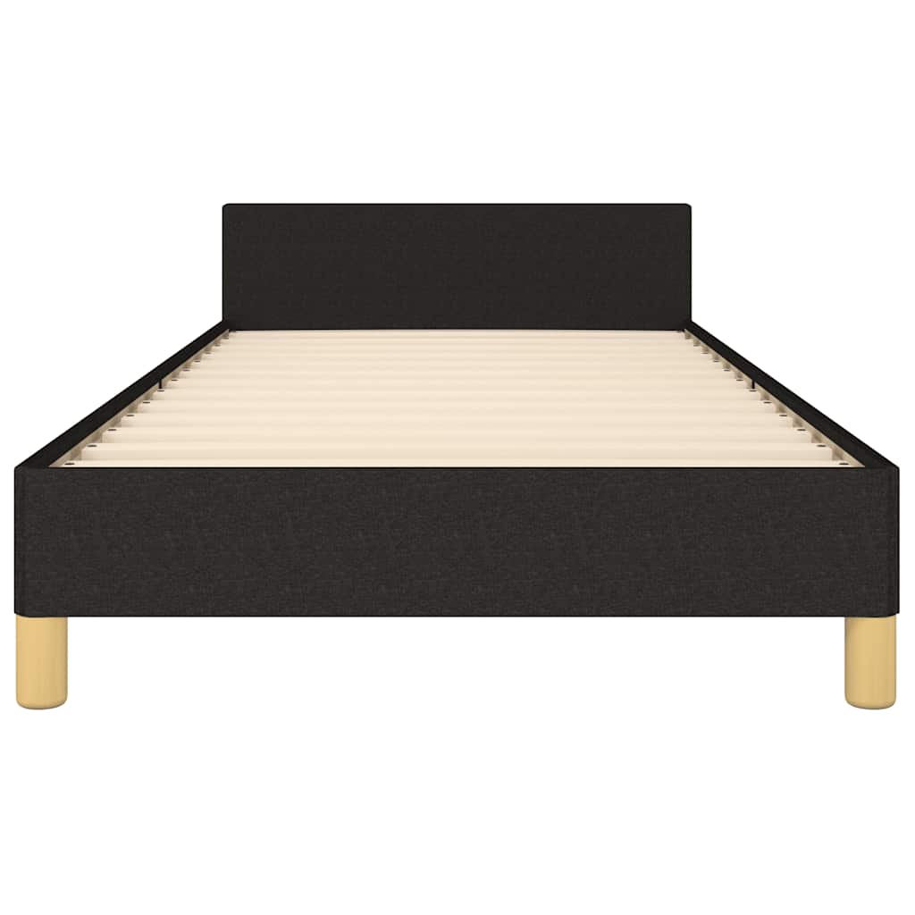 sengeramme uden madras 90x200 cm stof sort