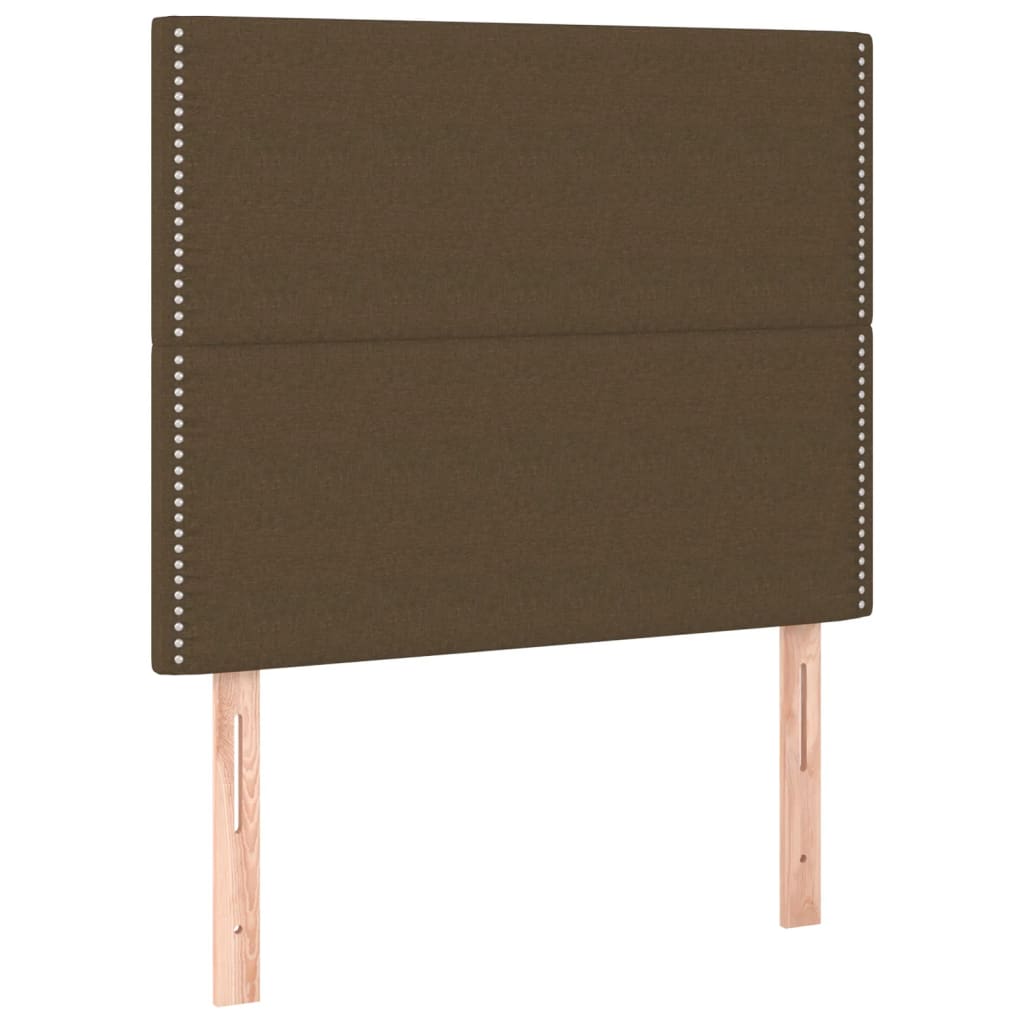 Sengeramme uden madras Mørkebrun 120x200 cm Stof