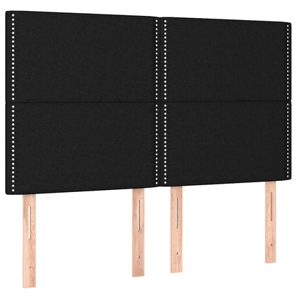 sengeramme uden madras 140x190 cm stof sort