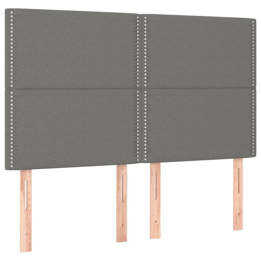 sengeramme uden madras 140x200 cm stof mørkegrå
