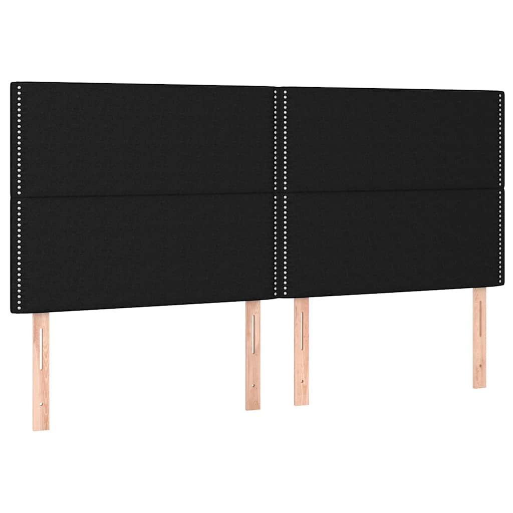 sengeramme uden madras 160x200 cm stof sort