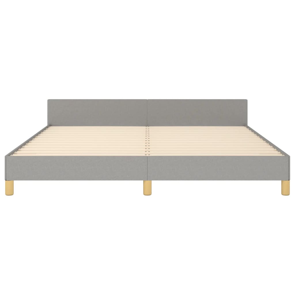 sengeramme uden madras 180x200 cm stof lysegrå
