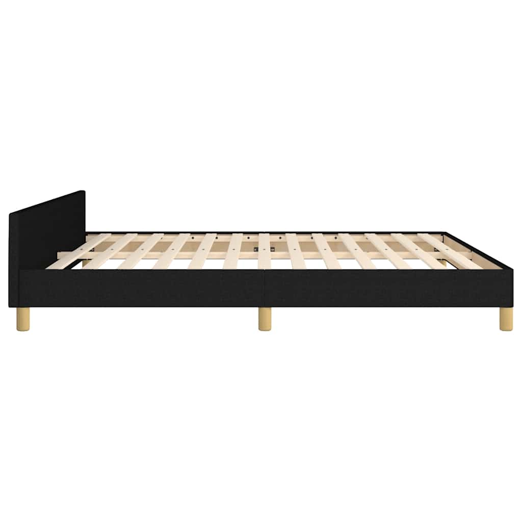 sengeramme uden madras 180x200 cm stof sort