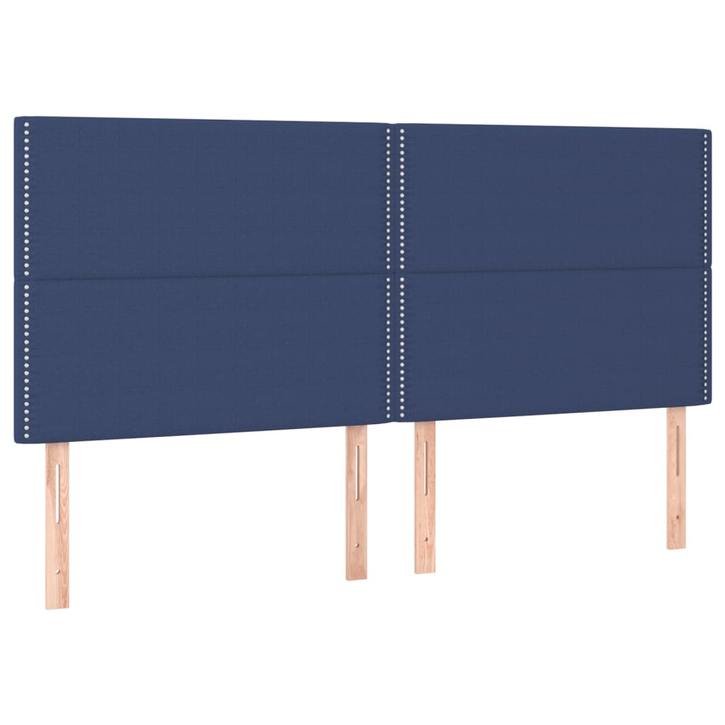 sengeramme uden madras 180x200 cm stof blå