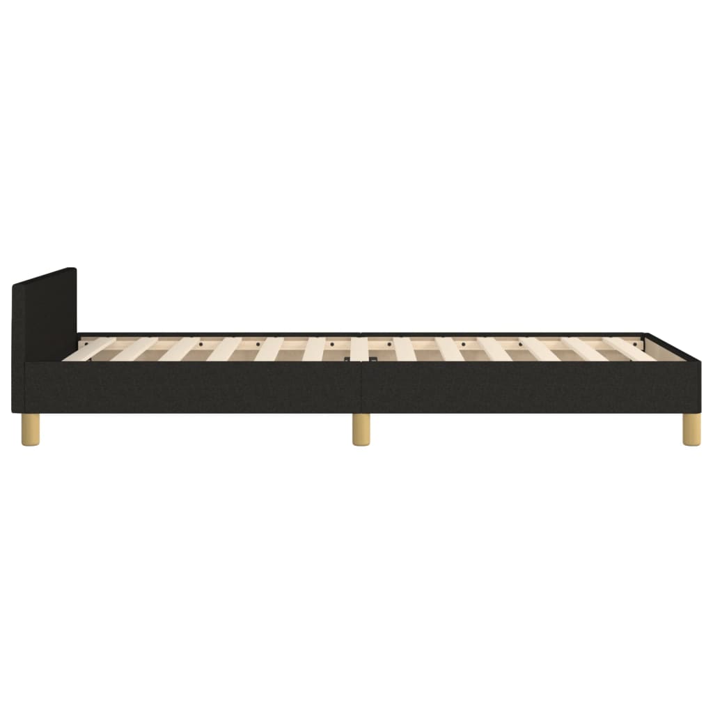 sengeramme uden madras 80x200 cm stof sort