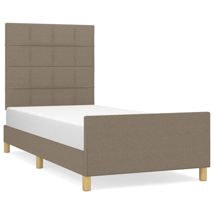 sengeramme uden madras 80x200 cm stof gråbrun