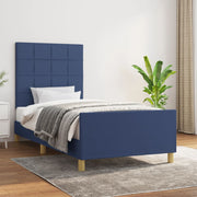 sengeramme uden madras 80x200 cm stof blå