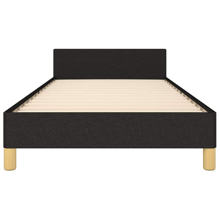sengeramme uden madras 90x190 cm stof sort