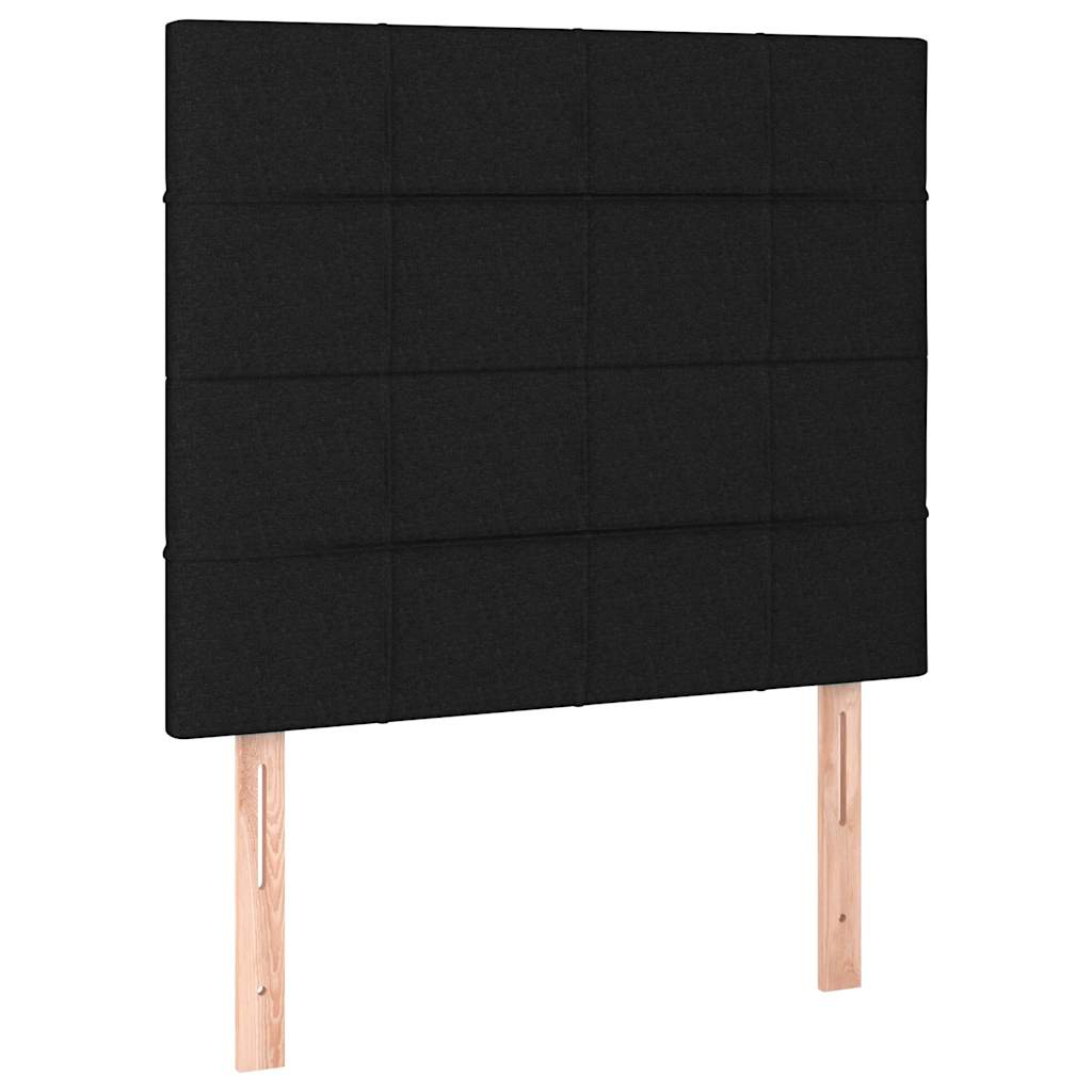 sengeramme uden madras 90x200 cm stof sort