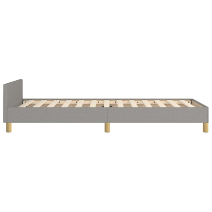 Sengeramme uden madras Lysegrå 100x200 cm Stof